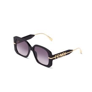Fendi Women's Black Fendigraphy Acetate Sunglasses